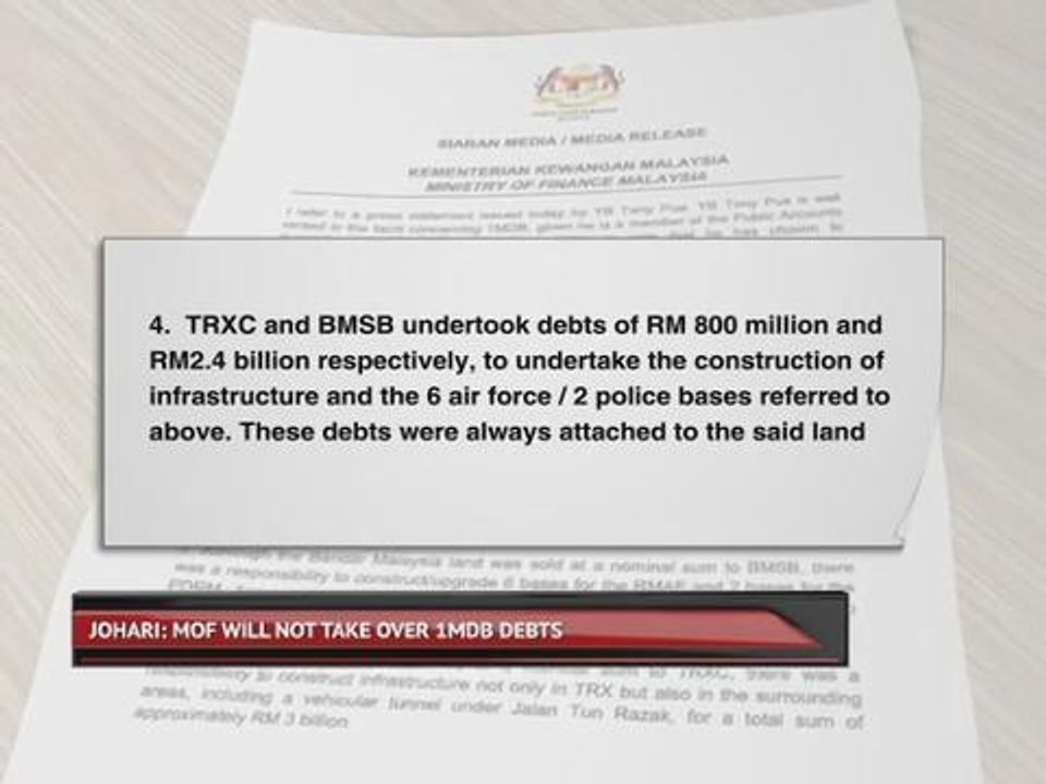 Tony Pua misrepresents Johari Ghani, or maybe he touched a sensitive nerve?