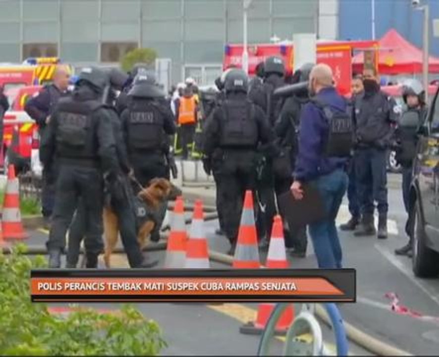 Polis Perancis tembak mati suspek cuba rampas senjata