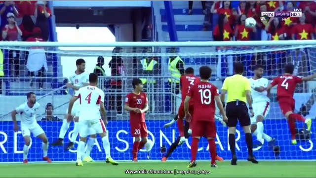 الشوط الثاني مباراة الأردن وفيتنام 1-1 ثمن نهائي كاس اسيا 2019