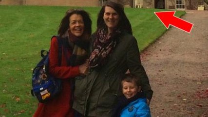 After taking a selfie in front of a castle, they discovered something horrifying