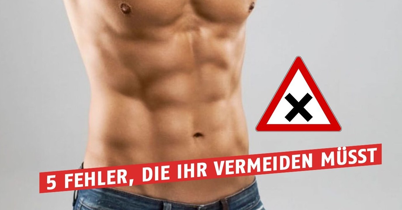 Perfekte Bauchmuskeln: Diese Fehler solltet ihr beim Training vermeiden, damit es klappt