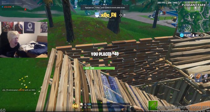 Fortnite : le streamer XQC passe 48 heures sur le jeu et pète littéralement les plombs