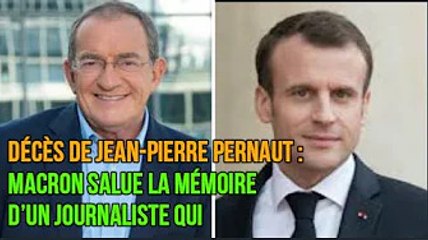 Décès de Jean-Pierre Pernaut : Macron salue la mémoire d’un journaliste qui