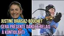 Justine Braisaz Bouchet sera présente dans le relais à Kontiolahti