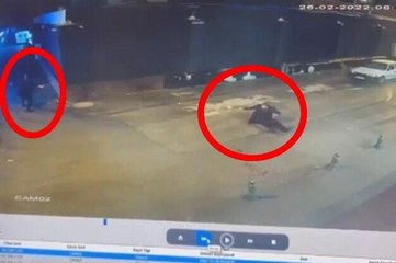 Kanlı çatışma anı kamerada