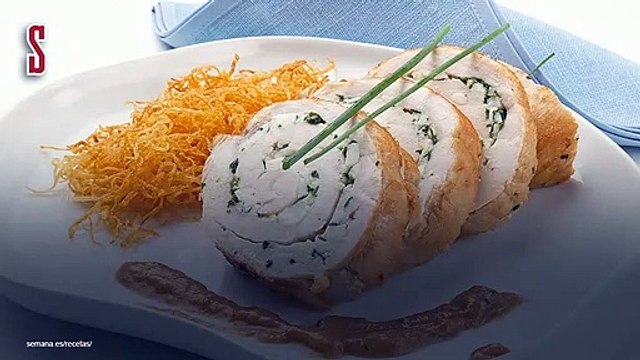 Vídeo Receta: Rollitos de pechuga rellenos de queso de cabra y de hierbas