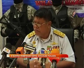 8 suspek rompakan kapal Mt Orkim Harmony dihukum penjara