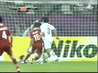 الشوط الاول مباراة اوزبكستان و الاردن 2-1 ربع نهائي كاس اسيا 2011
