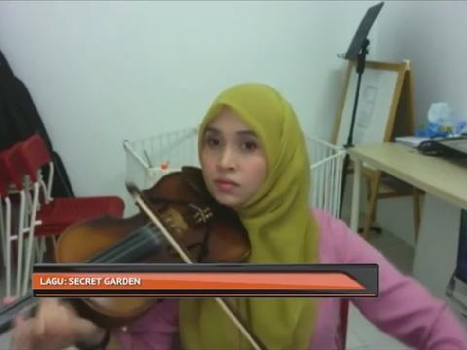 Minat biola dorong Endang buka kelas muzik