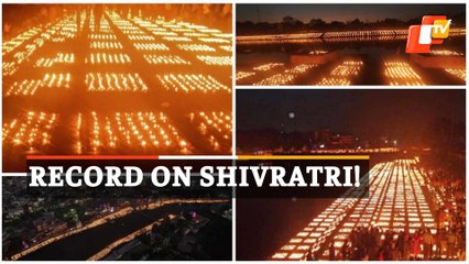 Ujjain Sets Guinness Record By Lighting 11.71 Lakh Clay Lamps On Maha Shivratri
