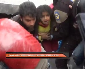 3 kanak-kanak terbunuh dalam serangan udara di Syria
