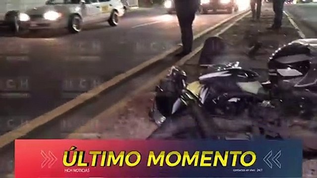 Fuerte accidente vial deja dos personas heridas en el bulevar Morazán de la capital