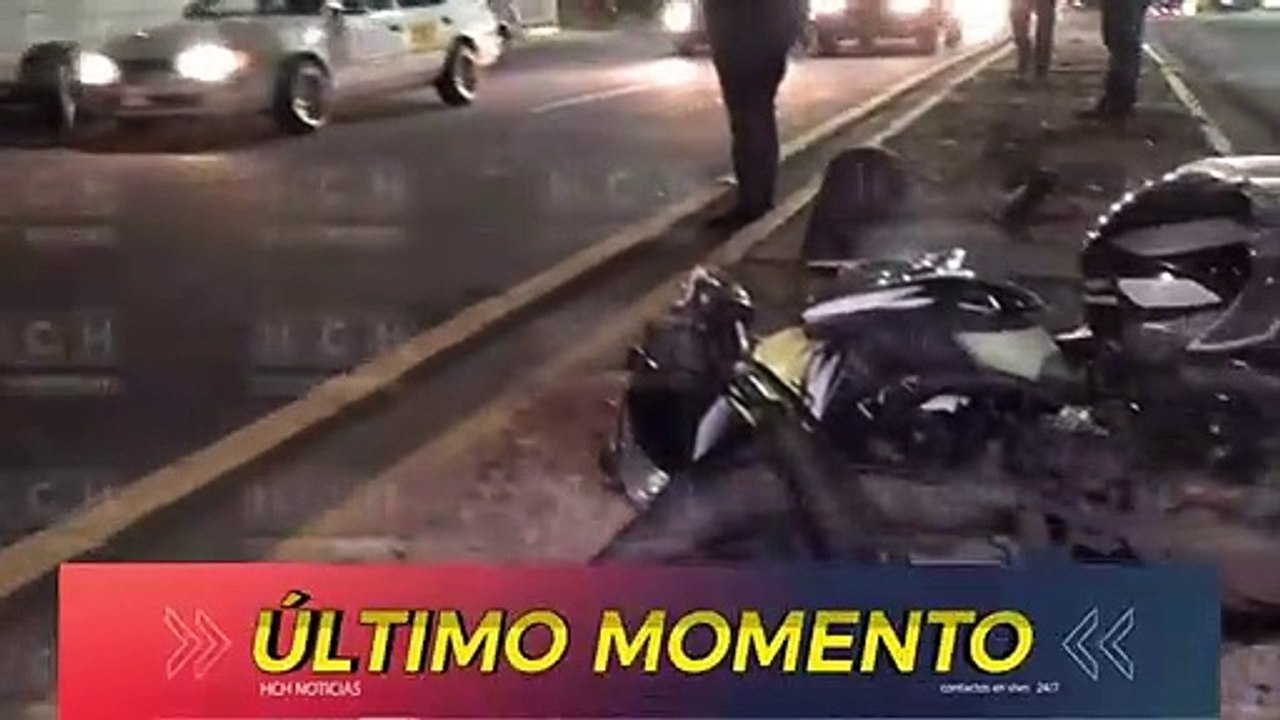 Fuerte accidente vial deja dos personas heridas en el bulevar Morazán de la capital
