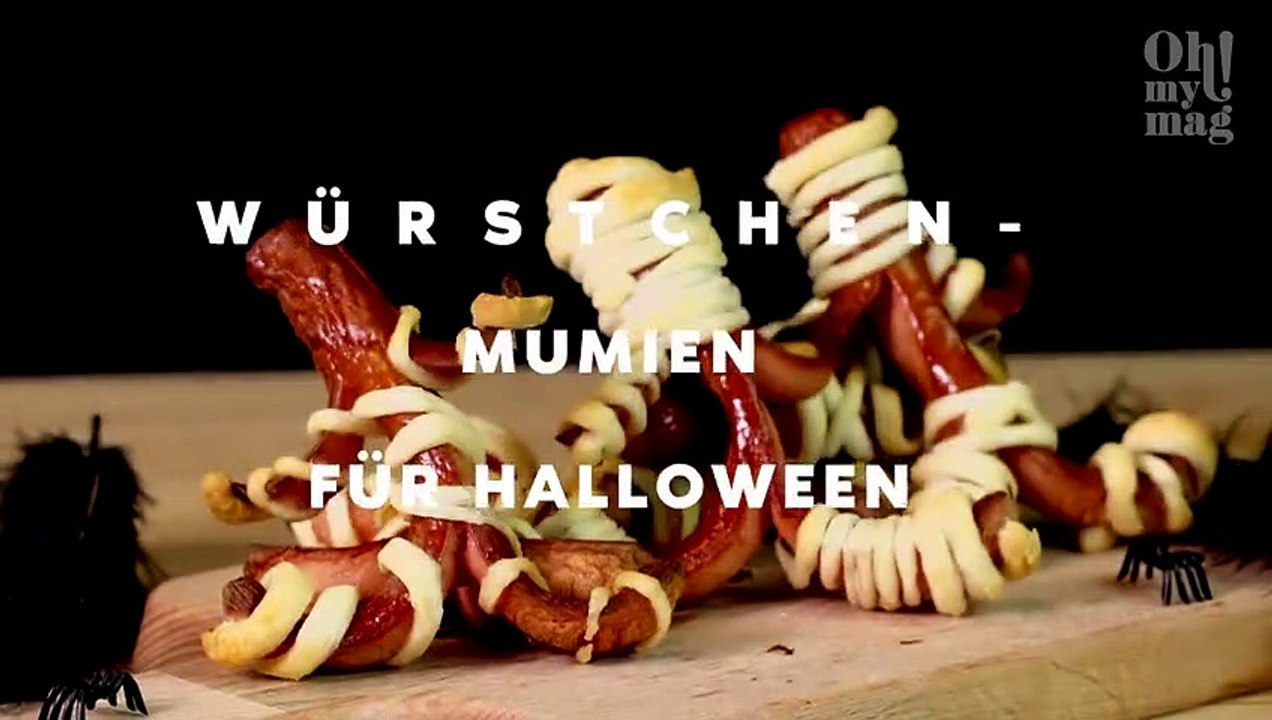 Tanzende Würstchen-Mumien für deine Halloween-Party