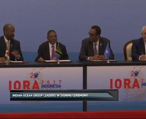 Indian Ocean group leaders in signing ceremony