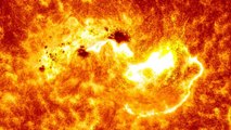 Soleil : la NASA observe la première forte éruption solaire de l'année
