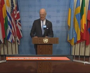 Rundingan damai Syria dijadual 23 Mac depan