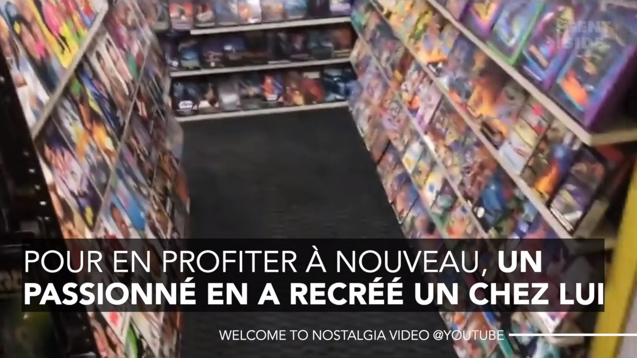 Nostalgie : Cet homme a recréé un vidéo-club tout droit sorti des années 90 dans sa cave !