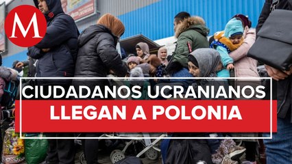 Miles de personas siguen llegando a Polonia a una semana de la invasión a Ucrania