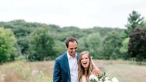 A wild deer crashed their wedding and made for the most beautiful photos