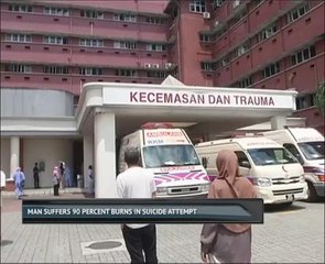 Man suffers 90 percent burns in suicide attempt