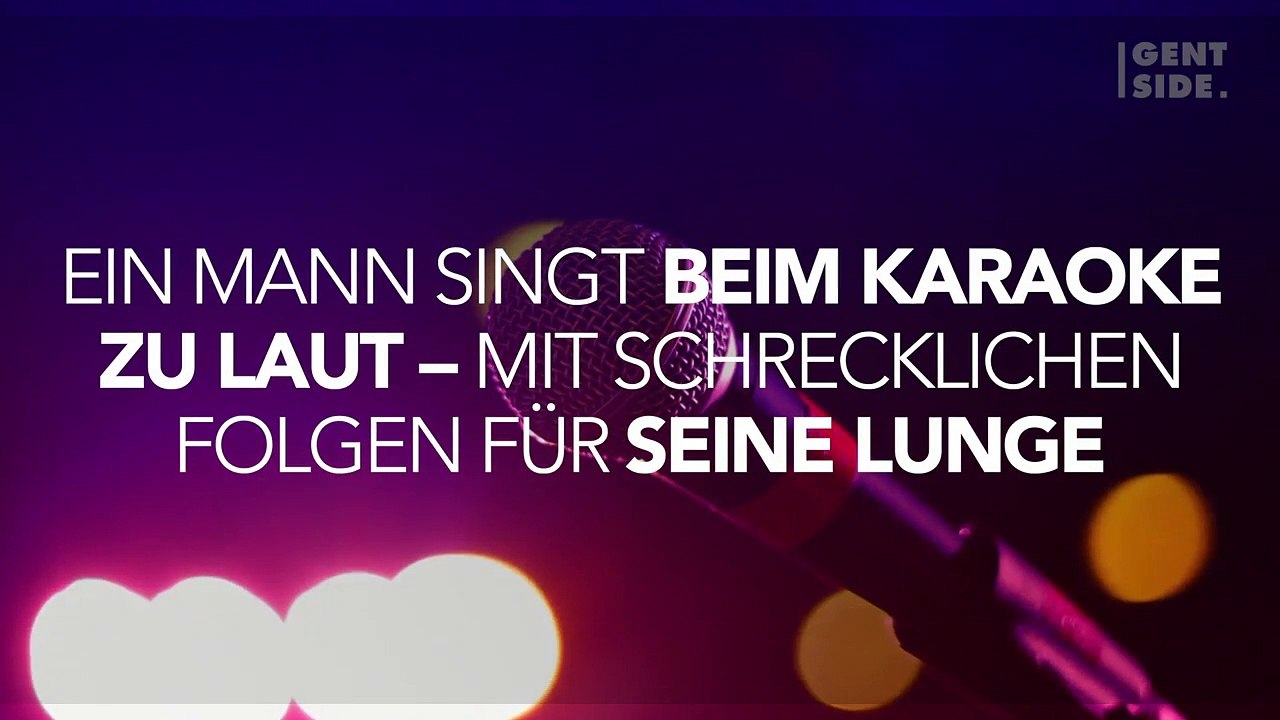Mann singt zu laut Karaoke: Die Folgen für seine Lunge sind schrecklich