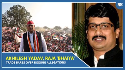 UP Polls Akhilesh Yadav, Raja 'Bhaiya' trade barbs over rigging allegations