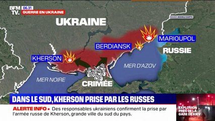 Guerre en Ukraine: la ville de Kherson prise par les forces russes dans le sud du pays