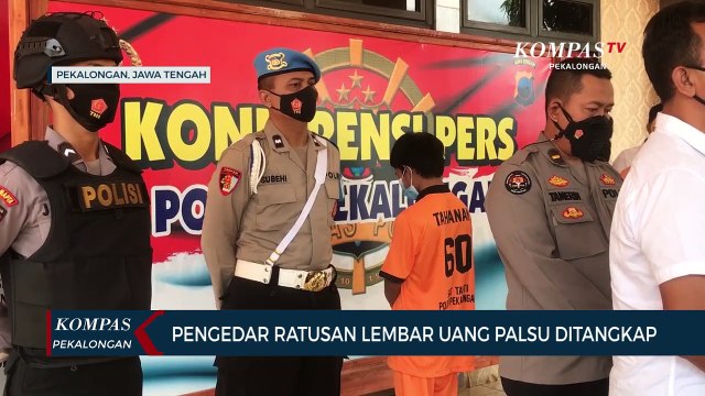 Pengedar Ratusan Lembar Uang Palsu DItangkap Polisi