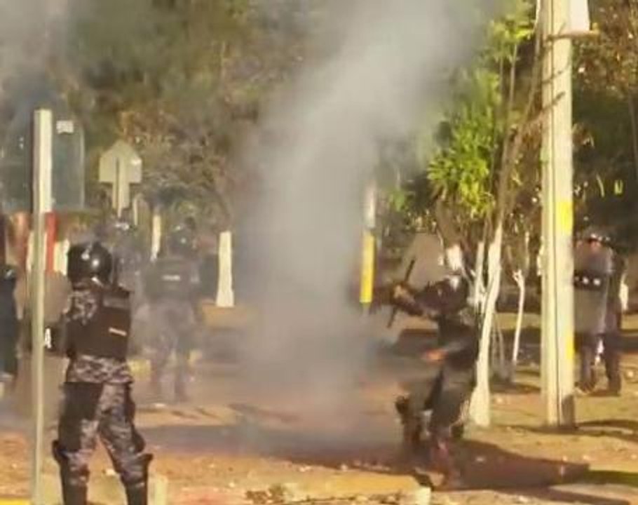 Clashes in Honduras as protesters mark anniversary activist Caceres' murder