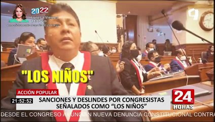 Sanciones y deslindes por congresistas de Acción Popular señalado como "Los Niños"
