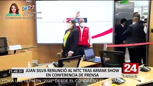 La renuncia del cuestionado Juan Silva al Ministerio de Transportes y Comunicaciones