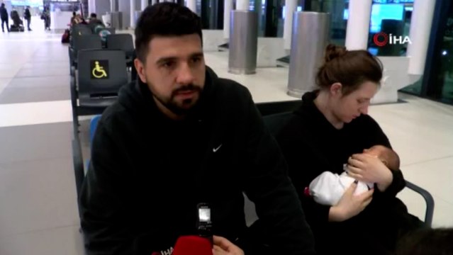 Savaştan üç saat önce doğan bebek ailesiyle birlikte yurda döndü