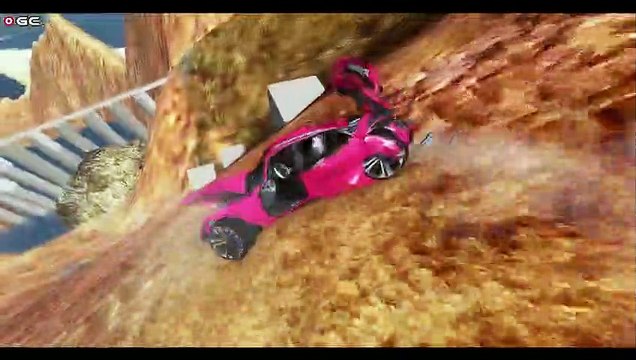 AUDİ Vs High Ramp Jumping #10 - Car Crashes - BeamNG Drive