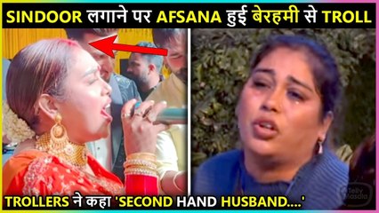 OMG! Afsana Khan Gets Trolled For Applying Sindoor, Trollers Call Saajz 'Second Hand Husband