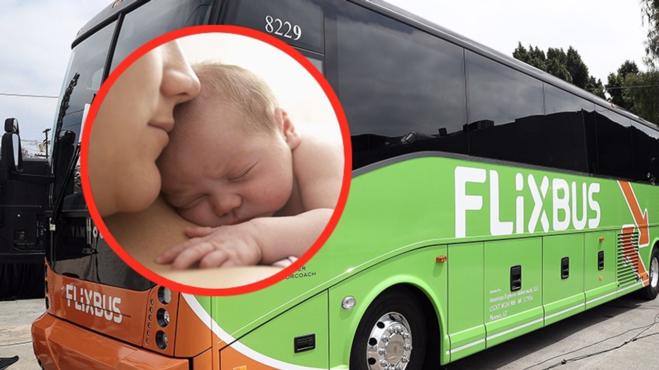 Im Flixbus geboren: Baby darf sich über diese beneidenswerten Folgen freuen!