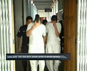 Gang-rape: Two teen boys among seven to enter defence