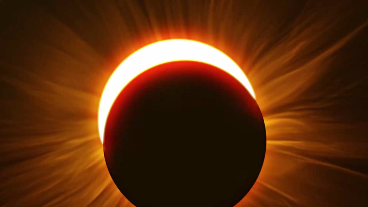 'Teufelshörner': Diese ungewöhnliche Sonnenfinsternis gruselt das Internet