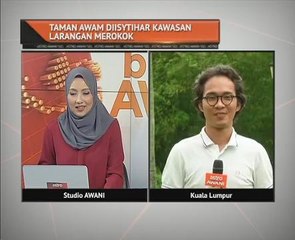 Taman awam diwartakan kawasan larangan merokok
