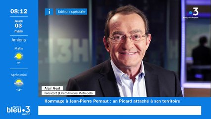 Alain Gest, président LR de la métropole d'Amiens, rend hommage à Jean-Pierre Pernaut sur France Bleu Picardie
