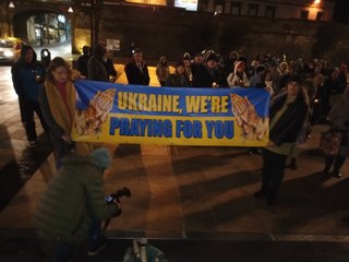 Ukraine prayer vigil in Derry, Ireland