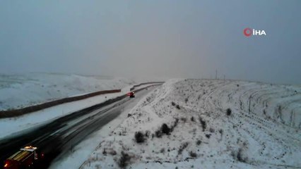 Yüksek kesimlerde kesimlerinde kar ve tipi etkili oldu