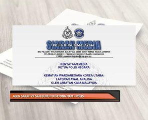 Agen Saraf VX sah bunuh Kim Jong Nam - polis