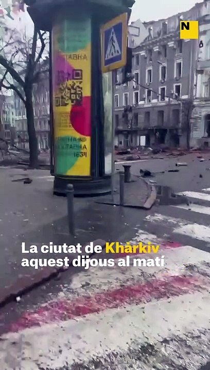 Destrosses al centre de Khàrkiv