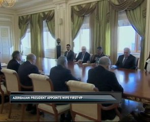 Azerbaijan president appoints wife first VP