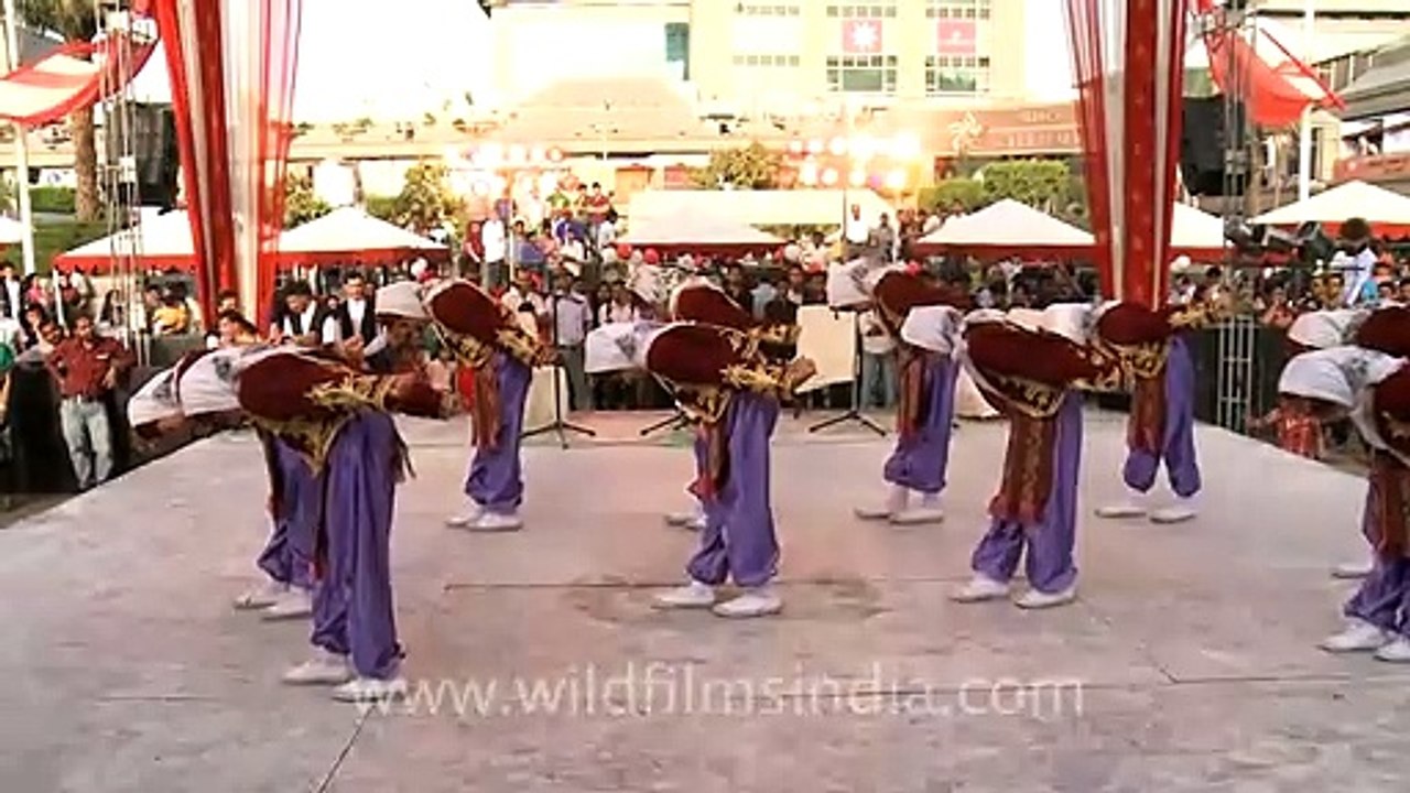 Students perform a Turkish Folk Dance