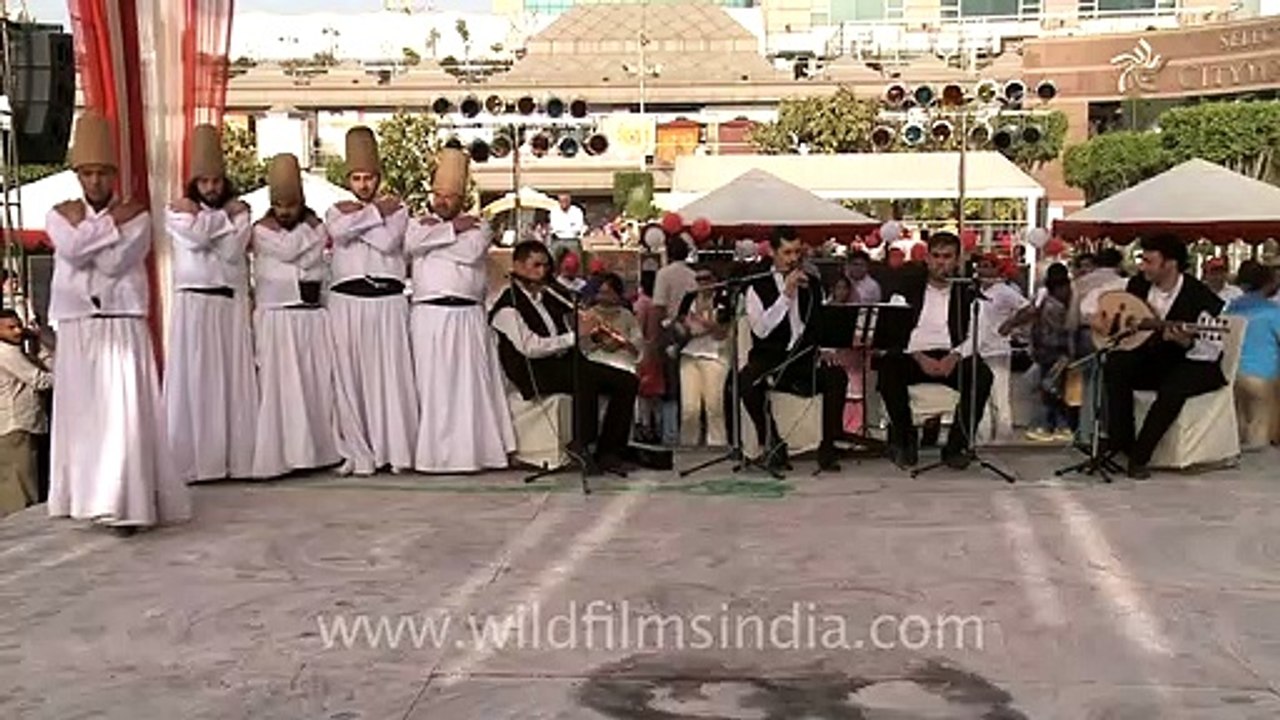 Turkish Semazen ( whirling Dervishes ) at the Turkish Fest 2012