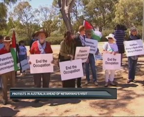 Protests in Australia ahead of Netanyahu's visit