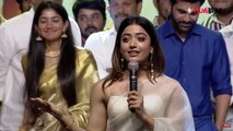 Rashmika Speech At Aadavaallu Meeku Johaarlu Pre release event. | Filmibeat Telugu