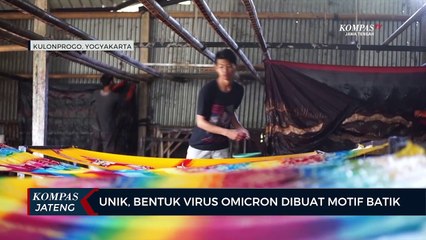 Unik, Virus Omicron Dibuat Motif Batik